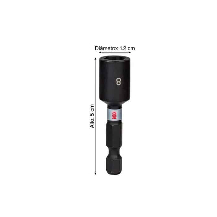 Dado Hex 8mm Impact Control Bosch